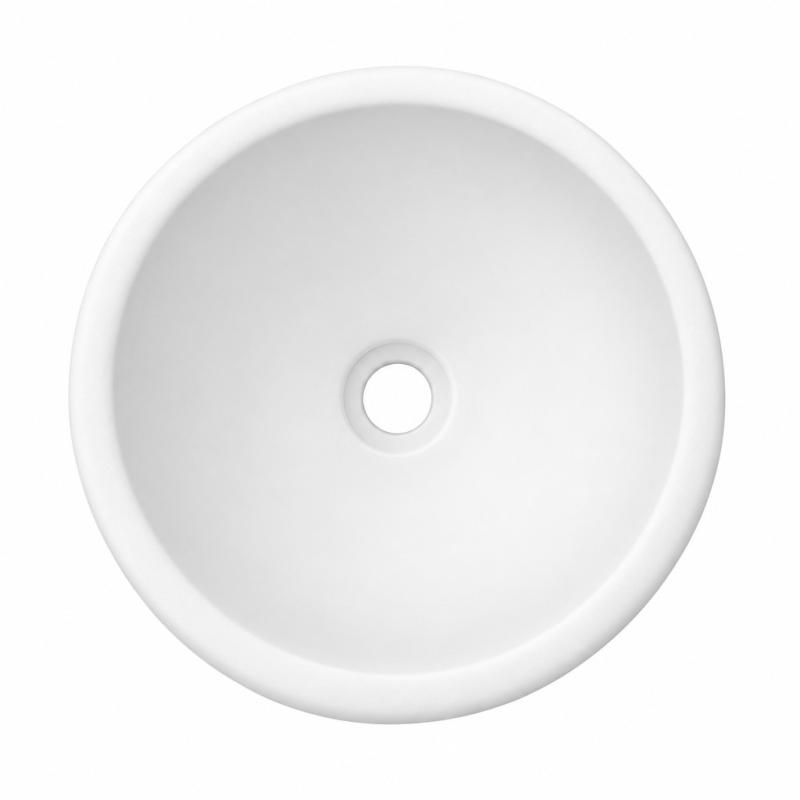 Solid S extra kleine waskom fontein Solid Surface rond 20 x 20 x 11 cm mat wit 1208852722